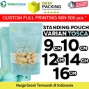 Standing Pouch VARIAN TOSCA Plastik Klip Kemasan Maknan DELKOCHOICE