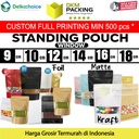 Standing Pouch Varian WINDOW Plastik Klip Kemasan Makanan DELKOCHOICE