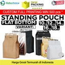 Plastik Klip VARIANT FLAT BOTTOM Standing Pouch DELKOCHOICE Makanan
