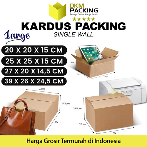 KARDUS PACKING KARTON BOX LARGE DUS KOTAK PACKAGING BESAR POLOS TEBAL