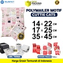 Polymailer CUTTIES CAT Amplop Plastik Packing Motif Cat RUSFET /SATUAN