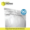 Standing Pouch Silver Alu Foil Kemasan Makanan 14x22cm Delkochoice
