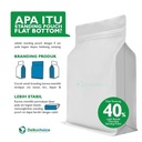 Kantong Alumunium Bag Gusset Valve Kemasan Bubuk 13.5X41cm Delkochoice