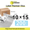 Label Thermal Sticker Kertas Printer Resi Stiker Barcode POS DUS