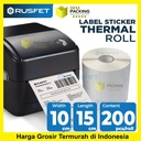 Sticker Label Thermal Paper A6 100x150mm 10x15cm Stiker Barcode Resi