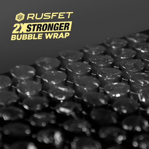 Plastik Bubble Wrap 50Meter HITAM RUSFET Bubblewrap Buble Packing ROLL