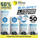 Plastik Bubble Wrap 40cm x 50m RUSFET Bubblewrap Packing Babel / ROLL