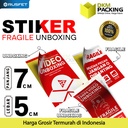 Sticker Fragile Unboxing HANDLE WITH CARE Stiker Cromo isi 200 / Pack