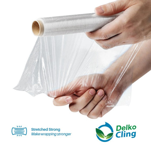 Plastik Cling Wrap 100m Food Wrapping Pembungkus Makanan DELKO CLING