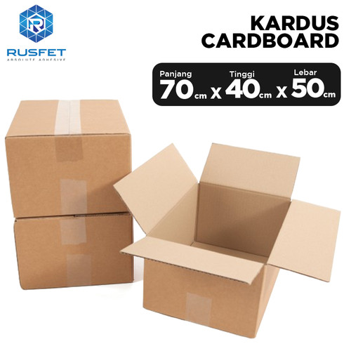 KARDUS PACKING KARTON BOX 70x50x40cm DUS KOTAK PACKAGING POLOS TEBAL