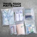 Plastik Traveling Pouch Zipper Matte POLOS Organizer Bag DELKOCHOICE