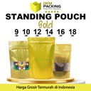 Standing Pouch VARIAN GOLD Plastik Klip Kemasan Makanan DELKOCHOICE