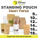 Standing Pouch Varian KRAFT PAPER ZIPLOCK Plastik Klip DELKOCHOICE