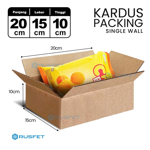 KARDUS PACKING KARTON BOX 20x15x10cm DUS KOTAK PACKAGING POLOS TEBAL