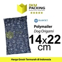Polymailer Motif DOG ORIGAMI Amplop Plastik Packing RUSFET / SATUAN