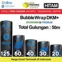 Plastik Bubble Wrap Hitam 80cm x 50M Bubblewrap TEBAL RUSFET ROLL
