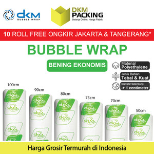 Plastik Bubble Wrap Bening Ekonomis 80CM x 50M TEBAL DKM+ Bubblewrap