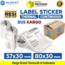 Label Stiker & Kertas Thermal Printer Struk Kasir POS RUSFET DUS
