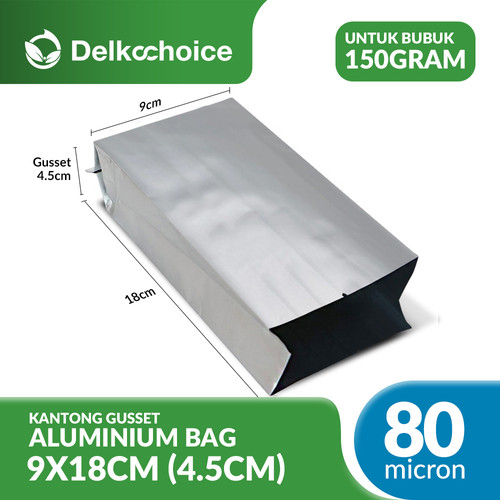 Kantong Kemasan Alumunium Foil Central Sealing Gusset Bag Delkochoice