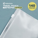 Traveling Pouch Bag Zipper Organizer Plastik Matte POLOS DELKOCHOICE