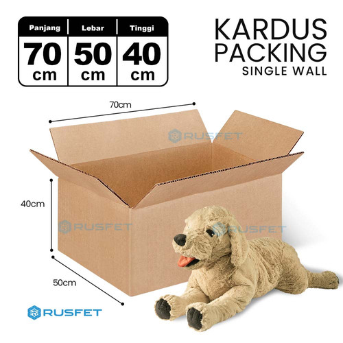 KARDUS PACKING KARTON BOX 70x50x40cm DUS KOTAK PACKAGING POLOS TEBAL