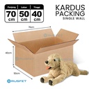 KARDUS PACKING KARTON BOX 70x50x40cm DUS KOTAK PACKAGING POLOS TEBAL
