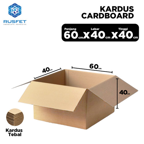 KARDUS PACKING KARTON BOX 60x40x40cm DUS KOTAK PACKAGING POLOS TEBAL