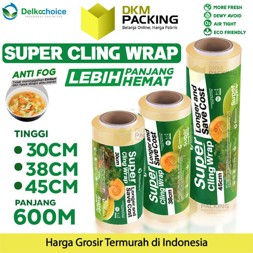 Plastik Bungkus Makanan Cling Wrap FOOD GRADE Wrapping FDA DELKOCHOICE