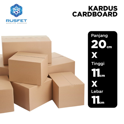 KARDUS PACKING KARTON BOX 20x11x11cm DUS KOTAK PACKAGING POLOS TEBAL