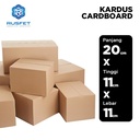 KARDUS PACKING KARTON BOX 20x11x11cm DUS KOTAK PACKAGING POLOS TEBAL