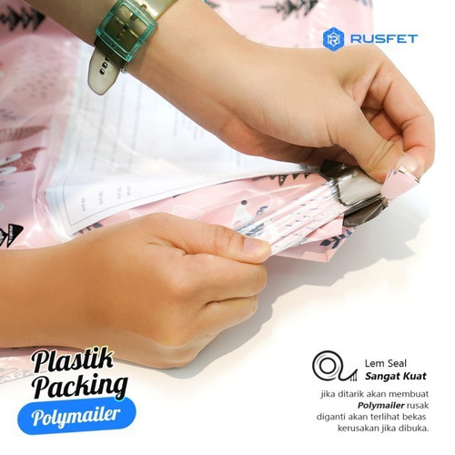 Polymailer Motif FOXY FRIEND Amplop Plastik Packing RUSFET /SATUAN