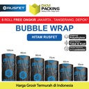 Plastik Bubble Wrap RUSFET HITAM 90CM x 50M TEBAL Bubblewrap ROLL