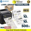 Label Thermal Paper Sticker Kertas Printer Resi Stiker Barcode POS DUS