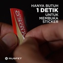Sticker FRAGILE UNBOXING Stiker Cromo HANDLE WITH CARE 200PCS / PACK