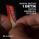 Sticker UNBOXING FRAGILE Stiker Cromo HANDLE WITH CARE 200PCS / PACK
