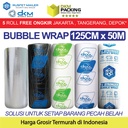 Plastik BubbleWrap 125cmx50m DKM PLUS BUBBLE WRAP BERWARNA MURAH ROLL