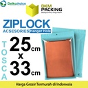 ZIPLOCK BAG AKSESORIS TOSCA 25x33cm Plastik Klip Kemasan DELKOCHOICE