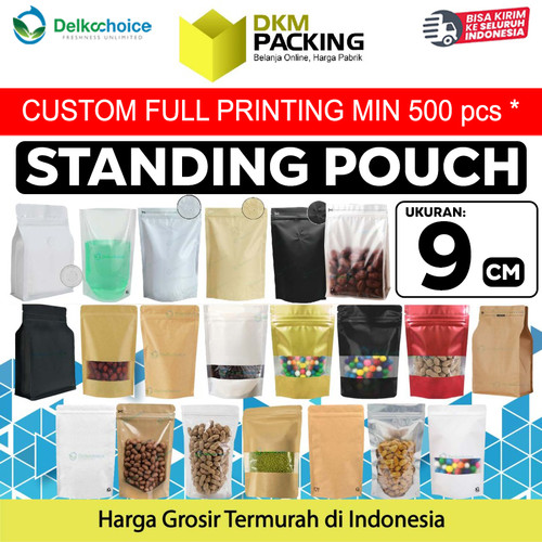 Standing Pouch 9 & 10cm XTRA SMALL DELKOCHOICE Plastik Kemasan Makanan
