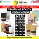 Standing Pouch VARIAN WINDOW Plastik Klip Makanan DELKOCHOICE TERMURAH