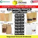 Standing Pouch VARIASI KRAFT PAPER ZIPLOCK DELKOCHOICE TERMURAH SATUAN