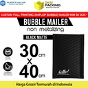 AMPLOP BUBBLE WRAP BLACK 30x40cm RUSFET HITAM BUBBLE BAG MAILER