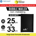 AMPLOP BUBBLE WRAP BLACK 25x33cm RUSFET HITAM BUBBLE BAG MAILER