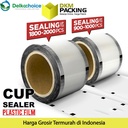 Plastik Lid Cup Sealer Tutup Gelas Plastik Roll Seal Cup 1000pcs Gelas