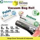 Vacuum POLOS EMBOSS ROLL SMOOTH BINTIK Plastik Vakum Makanan TERMURAH