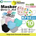 Masker 3D KF94 4PLY DELKOCHOICE Adult & Kids PACK isi 10pcs FACE MASK