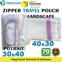 Plastik Traveling Pouch Matte 30cm 40cm Zipper Storage Organizer Bag