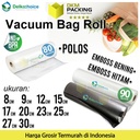 Vacuum Makanan POLOS EMBOSS ROLL Plastik Vakum SMOOTH BINTIK PREMIUM