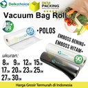 Vacuum Makanan POLOS EMBOSS ROLL Plastik Vakum BINTIK SMOOTH PREMIUM