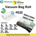 Vacuum Makanan EMBOSS POLOS ROLL Plastik Vakum BINTIK SMOOTH PREMIUM