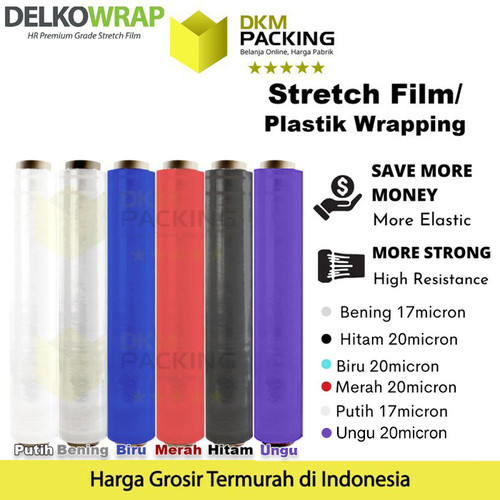 Plastik Wraping Stretch Film 50cm DELKOWRAP WRAPPING PREMIUM SATUAN